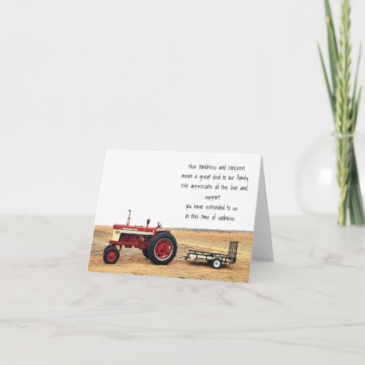 Bedankt voor je vriendelijkheid (Voorkant)