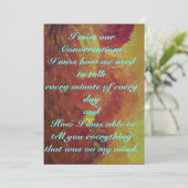 Bedankt voor je vriendschap (Staand voorkant)