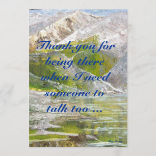 Bedankt voor je vriendschap