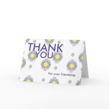 Bedankt voor je vriendschaps- en steunkaart