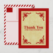 Bedankt voor je vrijwilligerswerk briefkaart (Voorkant / Achterkant)