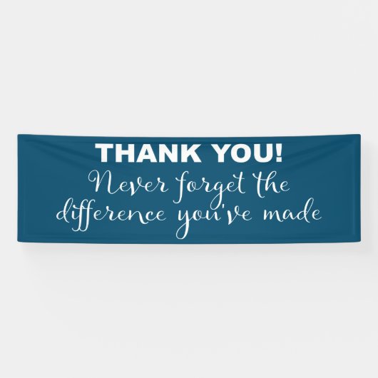 Bedankt voor je waardering spandoek (Horizontaal)