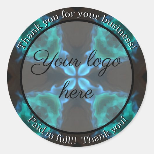 Bedankt voor je zakelijke stickers (Voorkant)