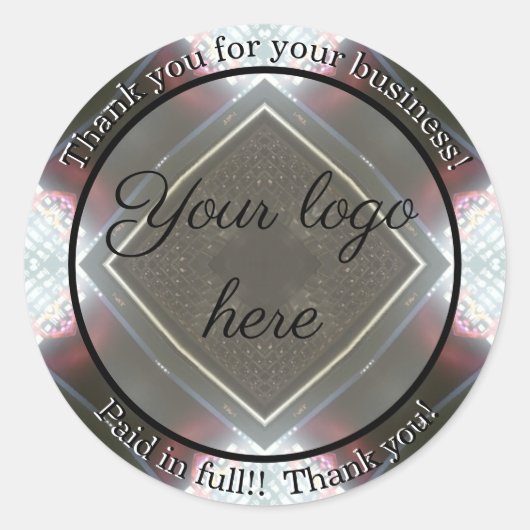 Bedankt voor je zakelijke stickers (Voorkant)