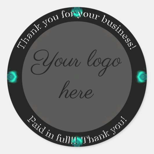 Bedankt voor je zakelijke stickers (Voorkant)