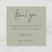 Bedankt voor kabelbindfotogalerie met Script QR-co Informatiekaartje (Voorkant)