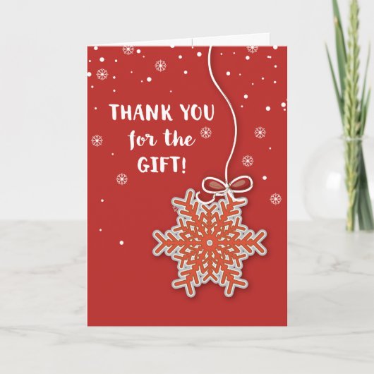 Bedankt voor Kerstcadeau, Scarlet Red & Grey S (Voorkant)