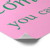 Bedankt voor komst poster (Hoek)