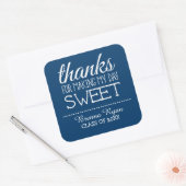Bedankt voor Making My Day Sweet - Klasse van 2015 Vierkante Sticker (Envelop)