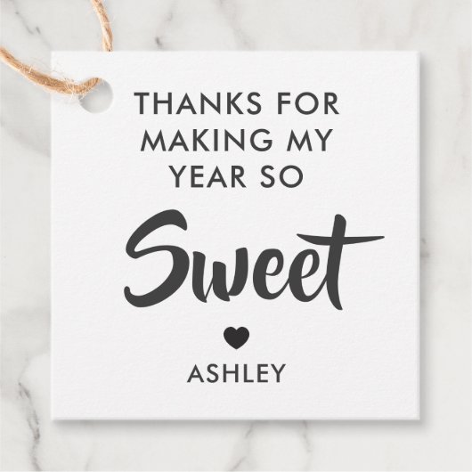 Bedankt voor Making My Year So Sweet Teacher Label (Voorkant)