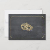 Bedankt voor Masquerade Mask Party Glitter (Achterkant)