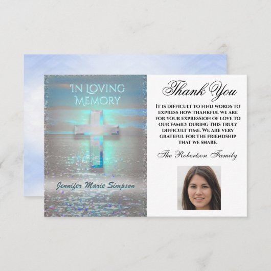 Bedankt voor Memorial Foto Keepomwille (Voorkant / Achterkant)