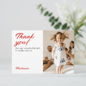 Bedankt voor mijn kerstcadeau Kaart (Staand voorkant)