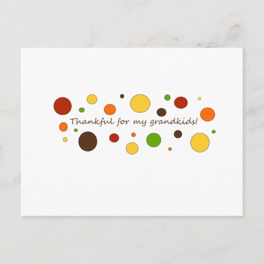 Bedankt voor mijn kleinkinderen briefkaart (Voorkant)