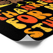 Bedankt voor mijn studenten Thanksgiving Herfst le Poster (Hoek)