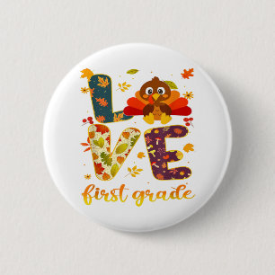 Bedankt voor mijn Thanksgiving Tea voor de eerste Ronde Button 5,7 Cm