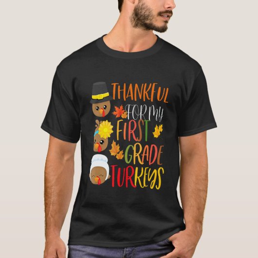 Bedankt voor mijn Thanksgiving Tea voor de eerste T-shirt (Voorkant)
