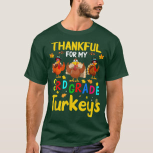 Bedankt voor mijn Thanksgiving voor de derde klas. T-shirt