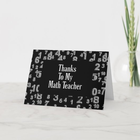 Bedankt voor mijn Wiskunde docent (Voorkant)