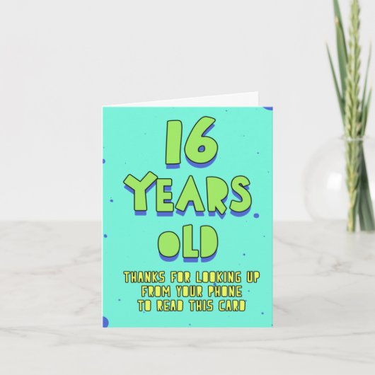 Bedankt voor omhoog het kijken van uw telefoon om  kaart (Voorkant)