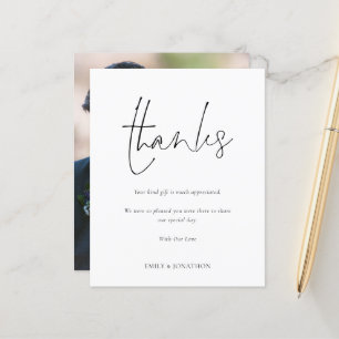 Bedankt voor Pas getrouwd voor budgetscript voor w