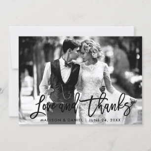 Bedankt voor penseel-Script Love Black en White Ph