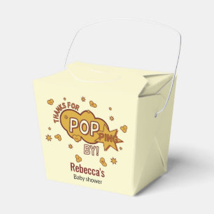 "bedankt voor popping door" baby shower feestgesch bedankdoosjes