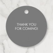 Bedankt voor Popping door Labels, olifant Baby sho Bedankjes Labels (Achterkant)