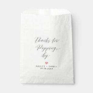 Bedankt voor Popping Door Modern Wedding Treat Sac Bedankzakje