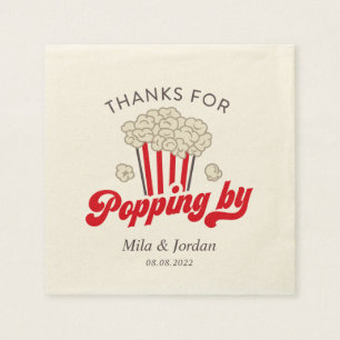 Bedankt voor Popping door Popcorn Napking Servet