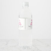 Bedankt voor Rijden Door Favor Waterfles Etiket (Achterkant)