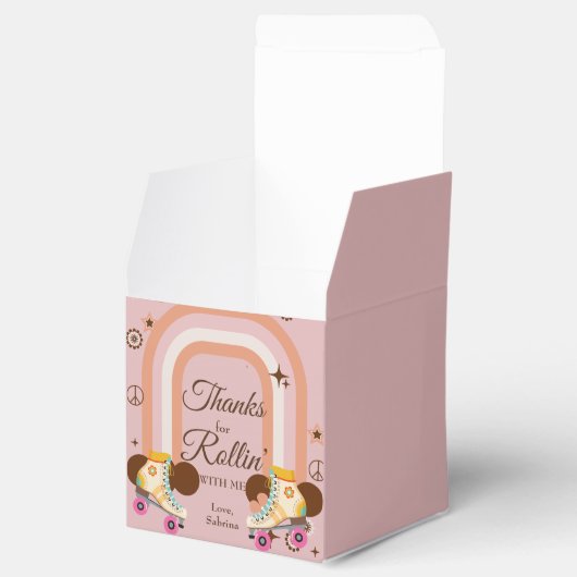 Bedankt voor Rollin' With Me Roller Schaats Bedankdoosjes (Geopend)