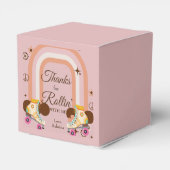 Bedankt voor Rollin' With Me Roller Schaats Bedankdoosjes (Achterkant)