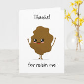 Bedankt voor rozijnen kaart (Gele Bloem)