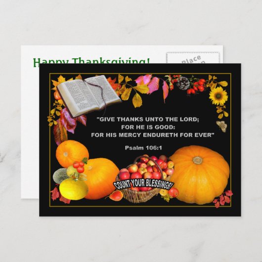 Bedankt voor scripts ~ BRIEFKAART (Voorkant / Achterkant)