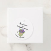 Bedankt voor uw aangepaste Floral Teacup Round Bedankjes Labels (In situ)