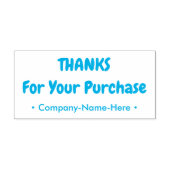 "BEDANKT voor uw aankoop" + bedrijfsnaam stempel (Design)