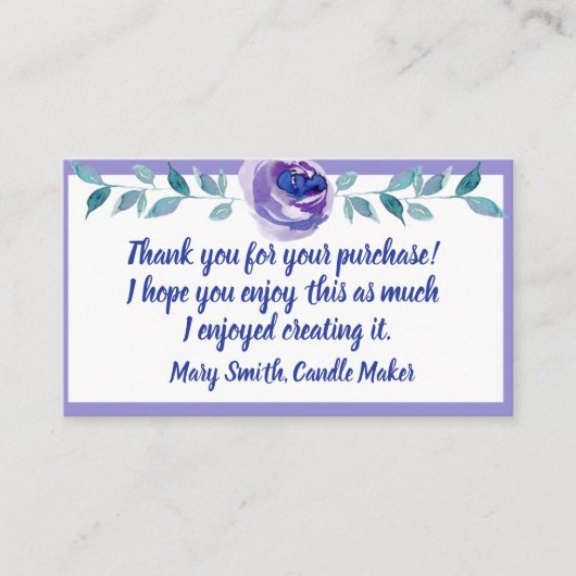 BEDANKT VOOR UW AANKOOP BEHUIZING KAARTEN (Voorkant)