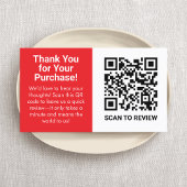 Bedankt voor uw aankoop QR Code Kaart Enclosure Visitekaartje