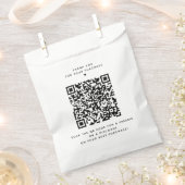 Bedankt voor uw aankoop QR Code Small Business Bedankzakje (Geknipt)