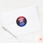 Bedankt voor uw aankoop Sticker Red Blue Metal (Envelop)