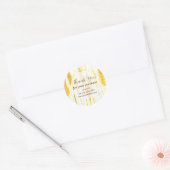 Bedankt voor uw aankoop Tarwe Grain Custom Ronde Sticker (Envelop)