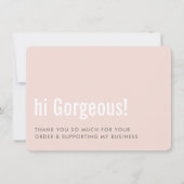 BEDANKT VOOR UW BESTELLING fun insert roze grijs (Voorkant)