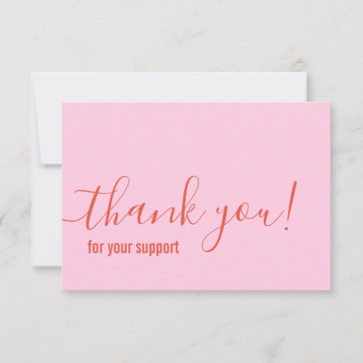 BEDANKT voor uw bestelling modern insert roze sina (Voorkant)