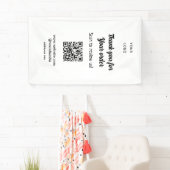 Bedankt voor uw bestelling scan Beoordeel ons bedr Spandoek (Insitu)