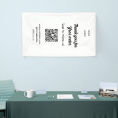 Bedankt voor uw bestelling scan Beoordeel ons bedr Spandoek (Beurs)