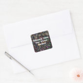 Bedankt voor uw bestelling Stropdas-Dye klant Vierkante Sticker (Envelop)