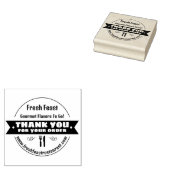 Bedankt voor uw bestelling Takeout eten gepersonal Rubberstempel (Gestempeld)
