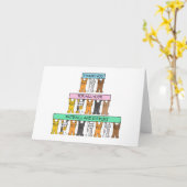 Bedankt voor uw geduld en steun kaart (Gele Bloem)