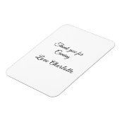 bedankt voor uw komst naam toevoegen tekstbericht  magneet (Linkerzijde)